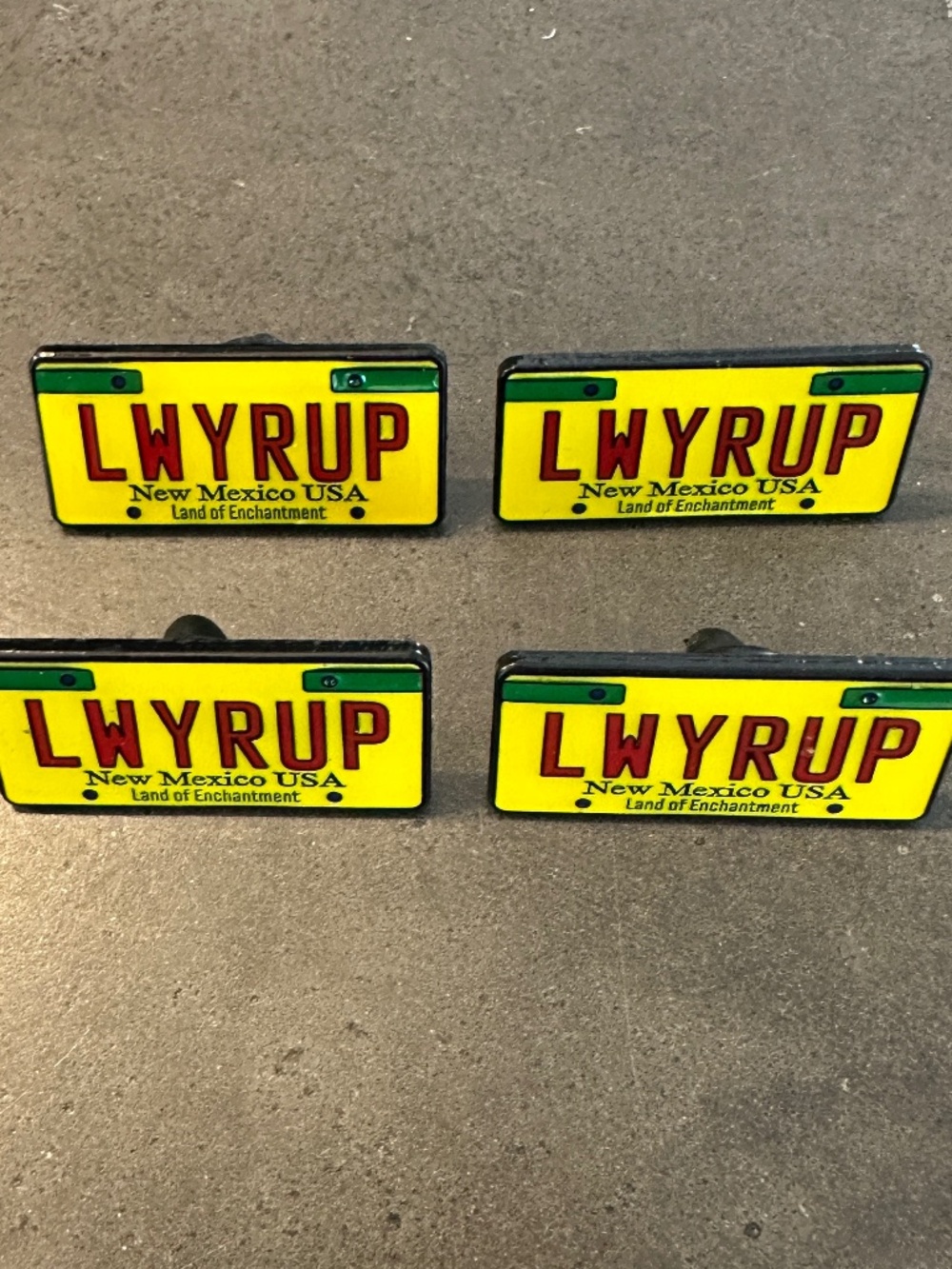 SET OF 4 Better Call Saul LWYRUP 1.25" Inches Wide Metal Enamel Jacket Pin